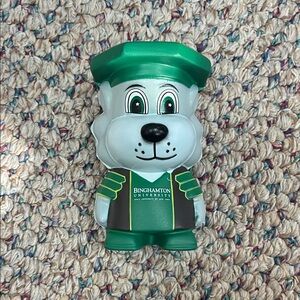 Binghamton University Green and Gray Bearcat Mascot